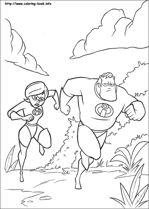 The Incredibles coloring picture